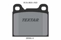 TEXTAR 2003402 Bremsbeläge Satz für VW KARMANN GHIA Coupe (14, 34) für OPEL OPEL