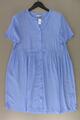 Kaffe Kurzarmkleid Regular Kleid für Damen Gr. 36, S neuwertig blau aus Viskose