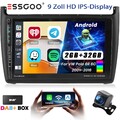 DAB+ Autoradio 2+32G Android14 Carplay GPS NAV SWC Für VW Polo 6R 6C 2009-17 KAM