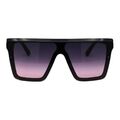 Damen Boyfriend Stil Sonnenbrille Übergröße Quadratisch Flache Oberseite UV400