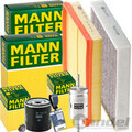 MANN FILTER INSPEKTIONSPAKET passend für OPEL MERIVA A 1.6+1.8+16V 87-125 PS