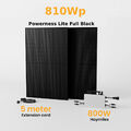810W Balkonkraftwerk Full Black mit Hoymiles 800W Wechselrichter PV Solaranlage