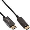InLine® 17180B InLine® DisplayPort zu HDMI AOC Konverter Kabel, 4K/60Hz, schwarz