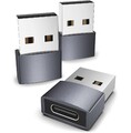 3 Stück. USB C auf USB, USB A Stecker auf USB C Buchse mit USB 2.0 480Mbps