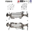 DPF | NEU | Ruß-/Partikelfilter, Abgasanlage | AS | FD5015 | RFJ15055XC