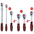 KS Tools Monster Umschaltknarren-Satz, 6-tlg 1/4" + 3/8" + 1/2" , umschaltbar