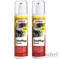 2x SONAX TIEFENPFLEGER GLÄNZEND 300ML KUNSTOFF REINIGER PFLEGER INNEN/AUßEN