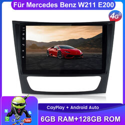 9" Android Carplay Autoradio Für Mercedes Benz W211 E200 DAB+ GPS NAVI BT 6+128G