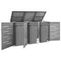 Mülltonnenbox Doppelbox Mülltonnenverkleidung Mülltonne 240 L Garten box Müllbox