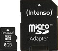 Intenso Micro SD Card 8 GB Speicherkapazität Class 10 inkl. SDHC Adapter