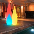 Stehlampe Leuchte Außenlampe Balkonleuchte Fernbedienung Farbwechsel RGB LED