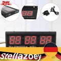 LED Wanduhr Digital Uhr mit Datum Temperatur Haus Büro XXL Size Digitaluhr Tool