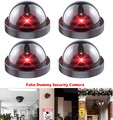 4er Set Dummy Kamera Dome Überwachungskamera mit LED Kamera Attrappe Sicherheit
