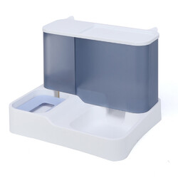 2-in-1 Automatischer 2.8L Futterspender Katze/Hunde 1 LWasserspender Futterauto