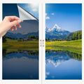 Spiegelfolie Selbstklebend Sicht- Sonnenschutzfolie Fenster Schwarz 75X200cm