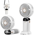 Ventilator USB Fan Tischventilator Tragbare 5000mAh Akku Leiser Handventilator