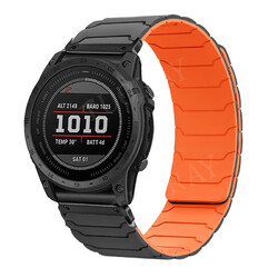 Quickfit Silikon Magnet Armband Für Garmin Fenix 8 7 7X 6 6X Pro Solar 5 5X Plus