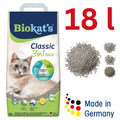 18 l Biokat's Classic fresh 3in1 mit Frühlings-Duft Klumpende Katzenstreu Neu