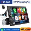 Autoradio 1 DIN 10,4" Bildschirm  Android Auto Apple Carplay Kamera USB TF BT FM