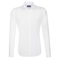 Seidensticker Schwarze Rose Hemd Tailored Fit Weiss Langarm Popeline Kentkragen