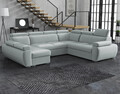Ecksofa Boston U Wohnlandschaft Polsterecke Polstergarnitur Schlaffunktion Couch