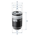UFI 24.468.00 Kraftstofffilter Kraftstoff Filter für Hyundai KIA 2014 ->