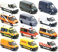 Busch - MB Mercedes Benz Sprinter 18 kurz Kasten Bus Modelle zur Auswahl 1:87 H0