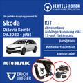 Für SKODA Octavia Kombi IV Typ NX5 / PV5 03.2020- AHK abn +13pol sp. E-Satz TOP