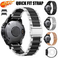 Quickfit Edelstahl Metall Armband Für Garmin Fenix 8 7 7X 6 6X 5 5X 3HR Epix Pro
