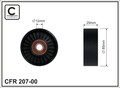 Umlenk-/Führungsrolle Keilrippenriemen CAFFARO 207-00 für D40 NAVARA NISSAN Pick