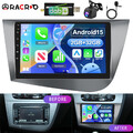 DAB+ Android 15 Apple Carplay Autoradio GPS NAVI Für Seat LEON MK2 1P1 2005-2012
