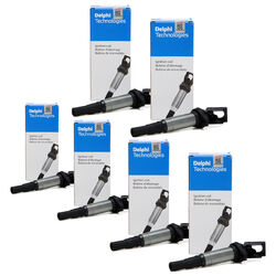 6x DELPHI GN10572-12B1 Zündspule für BMW 1er 2er 3er 4er 5er 6er 7er X1 X3 X4 X5