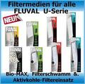 Fluval Ersatz-Filter:U-1,2,3,4 -Filterschwamm-Aktievkohle-Bio-Max,Innenfilter