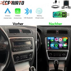 Für Skoda Octavia II 1Z3 1Z5 DAB+ Android 15 Autoradio CarPlay GPS WiFi + Kamera