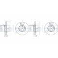 2x DELPHI BREMSSCHEIBEN 276mm BELÜFTET VORNE passend für FORD TRANSIT | BG3676