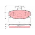 GDB1377 TRW Bremsbelagsatz, Scheibenbremse