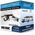 Für Opel Corsa D Combo 12- BRINK Anhängerkupplung abnehmbar + 13polig E-Satz neu