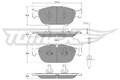 TOMEX Brakes Bremsbelagsatz, Scheibenbremse TX 16-83 für AUDI