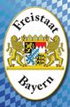 Blechschild 20x30 Frei Staat Bayern Flagge Wappen Wand Deko Bar Kneipe Sammler
