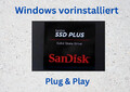 SSD Festplatte Sandisk Plus windows 10/11 Pro vorinstalliert für Asus K84L