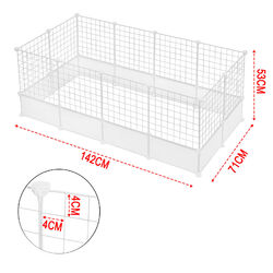 Freigehege DIY Laufstal Welpenauslauf Haustierkäfig Kleintier Laufgitter Zaun✔DIY ✔platzsparend ✔Bis 10% sparen mit Multi-Rabatt