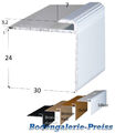3x24mm •Treppenkantenprofil Treppenprofil Treppeneinschubprofil ALU z.B. Vinyl