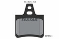 Bremsbelagsatz Scheibenbremse TEXTAR 2016203 für XM XANTIA Y3 Y4 CITROËN 16V HDI