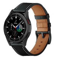 Echtes Leder Armband 22mm 20 mm für Samsung Galaxy Watch 3/4 Classic 42mm 46mm