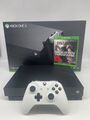 Microsoft Xbox One X Konsole 1TB Schwarz + Controller + Spiel - Guter Zustand