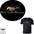 FORD Mustang T-Shirt  licensed Pony Modell Werbung Musclecar Logo *0004 bl