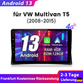 Carplay Android 13 Autoradio Für VW Multivan T5 2008-2015 GPS Nav WIFI BT 6+128G