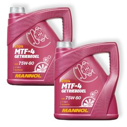 2x 4L Mannol MTF-4 Getriebeöl 75W-80 API GL-4 VW G052 G055 MB 235.10 BMW MTF LT