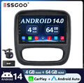 4+64G DAB+ Autoradio Für Opel Vivaro B Renault Trafic NV300 Android 14 GPS BT FM