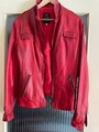 tolle weiche Nappa-Lederjacke Damen in rot Gr. 44